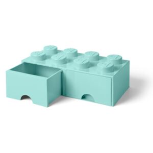 Mentol zelena kutija za pohranu s dvije ladice LEGO®