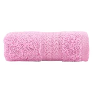 Ružičasti ručnik od čistog pamuka Sunny, 30 x 50 cm