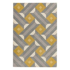 Sivo-žuti tepih Asiatic Carpets Motif, 160 x 230 cm