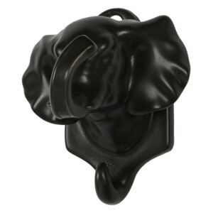 Crni porculanski viseći ukras WOOOD Nona Elephant