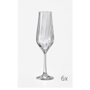 Set od 6 čaša za šampanjac Crystalex Tulipa Optic, 170 ml