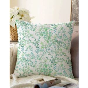 Bež-zelena prevlaka na pamučnom pamučnom jastuku minimalistička jastuka pokriva gwiggy, 55 x 55 cm