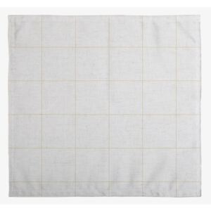 Set od 4 pamučne salvete Linen Couture Beige Lines, 43 x 43 cm