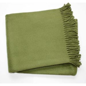 Zeleni pokrivač s pamukom Euromant Basics, 140 x 160 cm