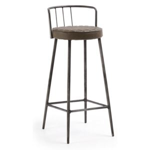 Smeđa barska stolica La Forma, visina 92 cm