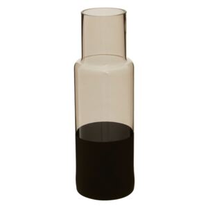 Staklena vaza s crnim detaljima Premier Housewares Cova, visina 30 cm