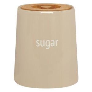 Krem zdjela za šećer s poklopcem od bambusa Premier Housewares Fletcher, 800 ml
