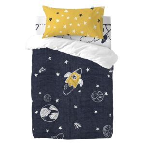 Dječja pamučna posteljina na jednom krevetu Fox Starspace, 115 x 145 cm