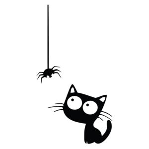 Naljepnica Ambiance Cat and Spider