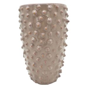 Sivo-ružičasta keramička vaza PT LIVING Spotted, visina 25 cm