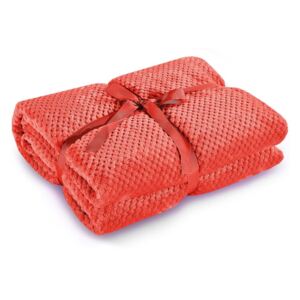 Crvena deka od mikrovlakana DecoKing Henry 220 x 240 cm
