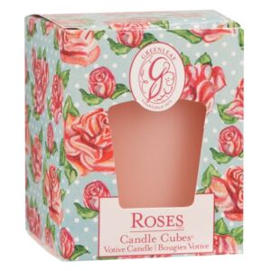 Mirisne svijeće ruža Greenleaf Rose, vrijeme gorenja 15 sati
