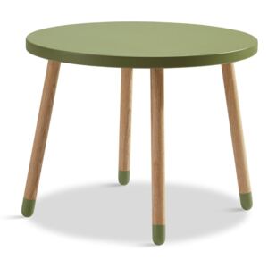 Zeleni dječji stolić Flexa Dots, ø 60 cm