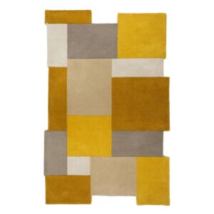 Žuto-bež vuneni tepih Flair Rugs kolaž, 150 x 240 cm