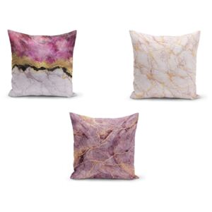 Set od 3 jastučnice Minimalist Cushion Covers Pinkie Cassie, 45 x 45 cm