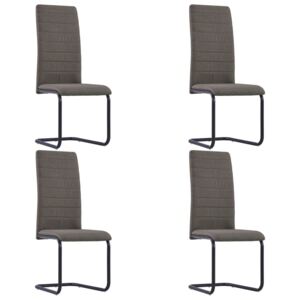 VidaXL Blagovaonske stolice od tkanine 4 kom smeđe-sive