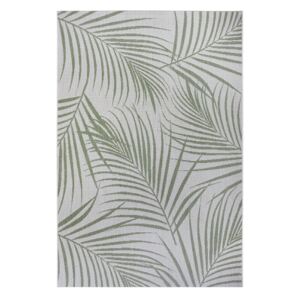 Zeleno-sivi vanjski tepih Ragami flora, 160 x 230 cm