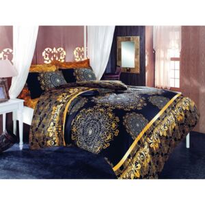 Posteljina za bračni krevet s plahtom Osman, 200 x 220 cm