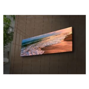 Slika s pozadinskim osvjetljenjem Ledda Beach, 90 x 30 cm