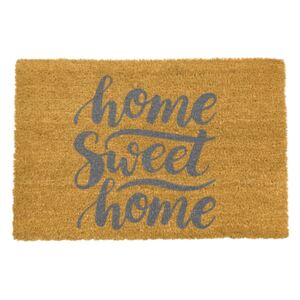 Otirač ​od prirodnih kokosovih vlakana Artsy Doormats Home Sweet Home Grey, 40 x 60 cm