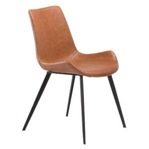 Smeđa stolica od eko kože DAN-FORM Denmark Hype