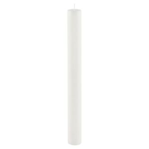 Bijela duga svijeća ego dekor cilindar čistih, gorući vrijeme 42 h