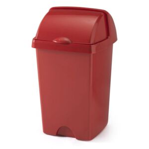 Veći crveni koš za smeće Addis Roll Top, 31 x 30 x 52,5 cm