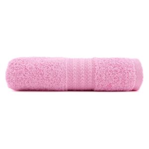 Ružičasti ručnik od čistog pamuka Sunny, 70 x 140 cm