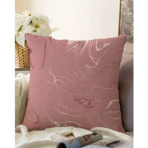 Tamni ružičasti jastuk jastuk jastuk pamuk minimalistički jastuk pokriva valove, 55 x 55 cm
