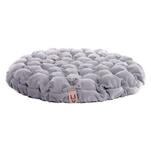 Svijetloplavo-sivi jastuk za sjedenje sa masažnim kuglicama Linda Vrňáková Bloom, ⌀ 75 cm