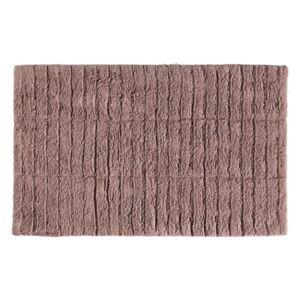 Tamnoružičasti pamučni tepih za kupaonicu Zone Tiles, 50 x 80 cm