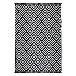 Crno-bijeli obostrani tepih Helen, 80 x 150 cm