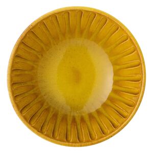 Žuta zdjelica od kamenine Bloomingville Cala, ø 15,5 cm