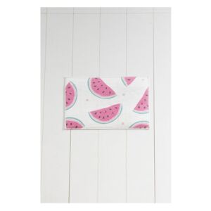Bijelo-ružičasti kupaonski tepih Tropica Watermelon, 60 x 40 cm