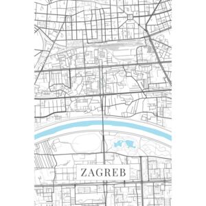 Karta Zagreb white