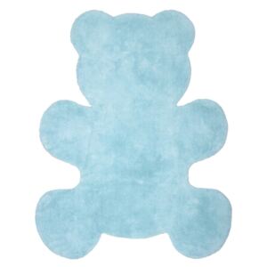 Dječji plavi tepih, ručni rad Nattiot Little Teddy, 80 x 100 cm