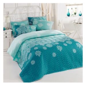 Lagani pokrivač za bračni krevet s jastučnicama Simay, 200 x 220 cm