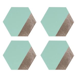 Set od 4 prostirke za stol od umjetne kože Premier Housewares Jade, 30 x 26