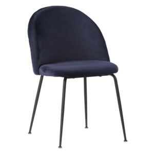 Set od 2 plave blagovaonske stolice s crnim nogama House Nordic Geneve