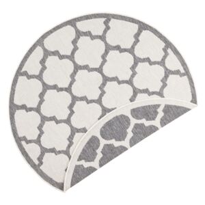 Sivo-krem vanjski tepih Bougari Palermo, ⌀ 140 cm
