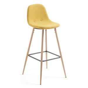 Žuta barska stolica boje senfa La Forma Nilson
