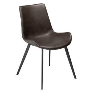 Siva trpezarijska stolica od eko kože DAN-FORM Denmark Hype