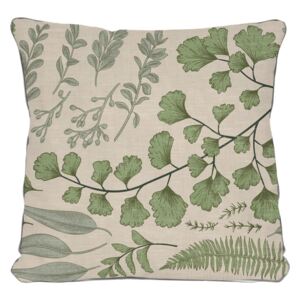 Bež jastuk list Linen Couture Botanical, 45 x 45 cm