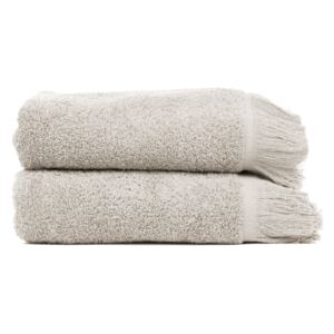 Set s 2 sivo-smeđa ručnika od 100% pamuka Bonami, 50 x 90 cm