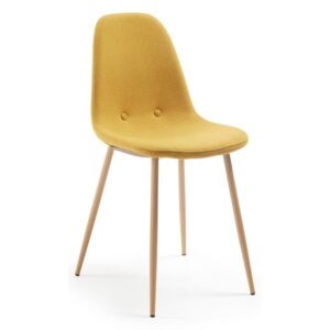 Žuta barska stolica boje senfa La Forma Lissy
