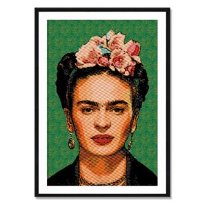 Slika od sambovog drva Madre Selva Frida Draw, 40 x 60 cm