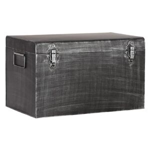Crni metalni ukrasni kofer za pohranu LABEL51, dužina 30 cm