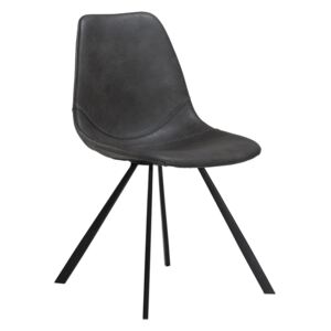 Siva trpezarijska stolica od eko kože DAN-FORM Denmark Pitch