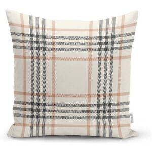 Sivo-bež dekorativni premaz za minimalistički jastuk jastuk pokriva Burberry, 35 x 55 cm