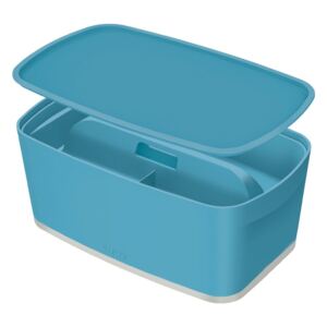 Plava kutija za pohranu s poklopcem i organizatorom Leitz, volumen 5 L